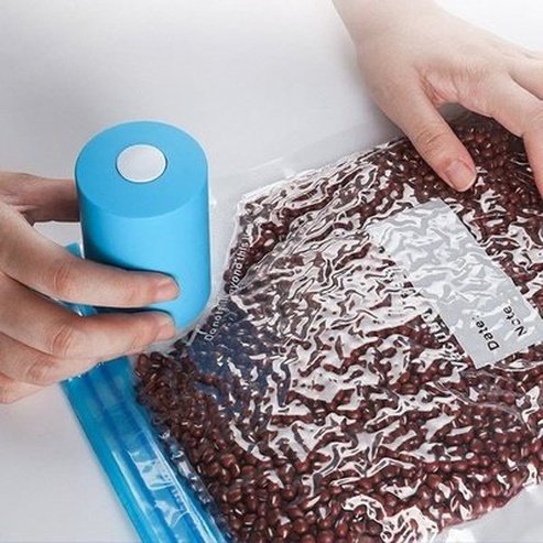 Mini Vacuum Sealer Vacuum Sealers Blue USB Mini Vacuum Sealer Air Pump – Dondepiso