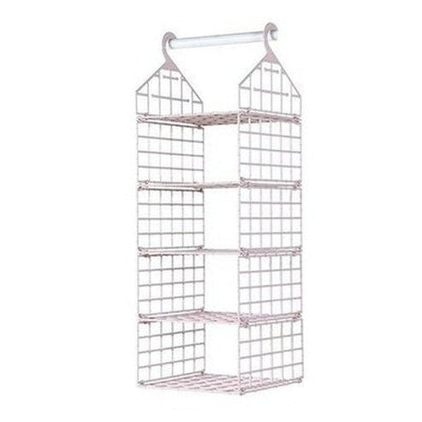 Wall Mounted Plastic Hanging Wardrobe Organizer