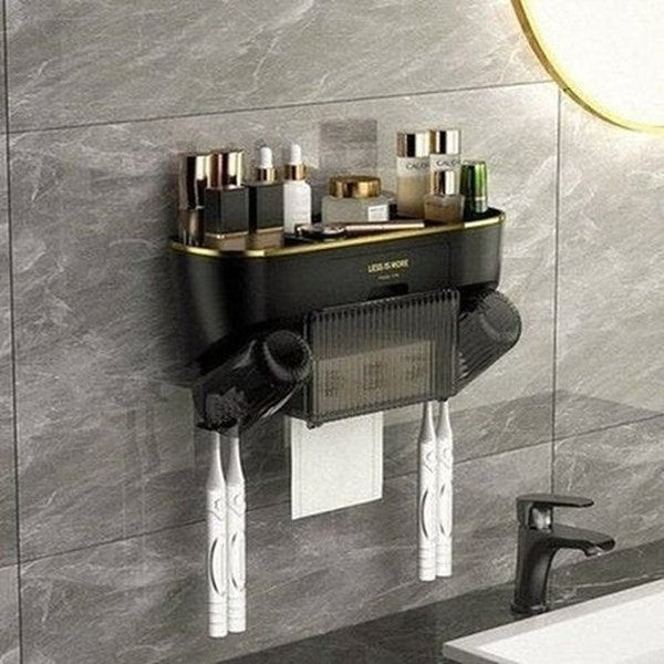 Wall-Mounted Toothbrush Holder Toothbrush Holders Wall-Mounted Toothbrush Holder With Rinse Cups · Dondepiso