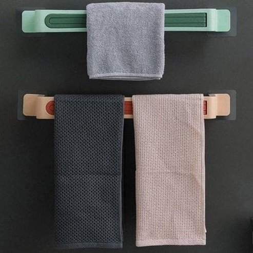 Wall Towel Rack Towel Racks & Holders Bathroom Wall Towel Rack 90-Degree Rotation – Dondepiso