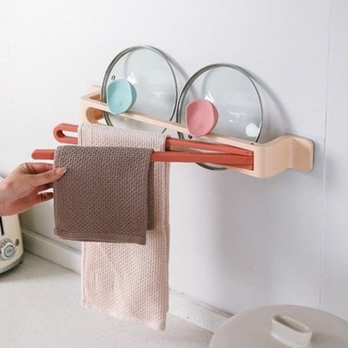 Wall Towel Rack Towel Racks & Holders Bathroom Wall Towel Rack 90-Degree Rotation – Dondepiso
