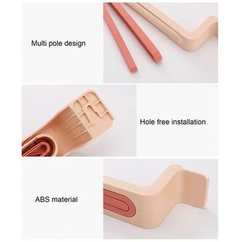 Wall Towel Rack Towel Racks & Holders Bathroom Wall Towel Rack 90-Degree Rotation – Dondepiso