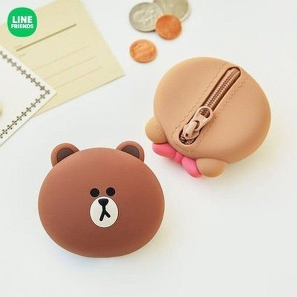 LINE FRIENDS Coin Purse Wallets & Cases LINE FRIENDS Cartoon Brown Cony Coin Purse – Dondepiso