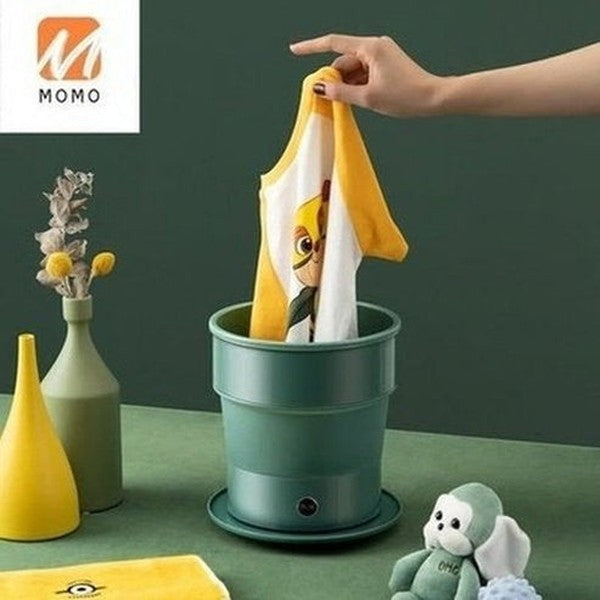 Ultrasonic Mini Laundry Machine Washing Machines Green Foldable Ultrasonic Mini Laundry Machine · Dondepiso