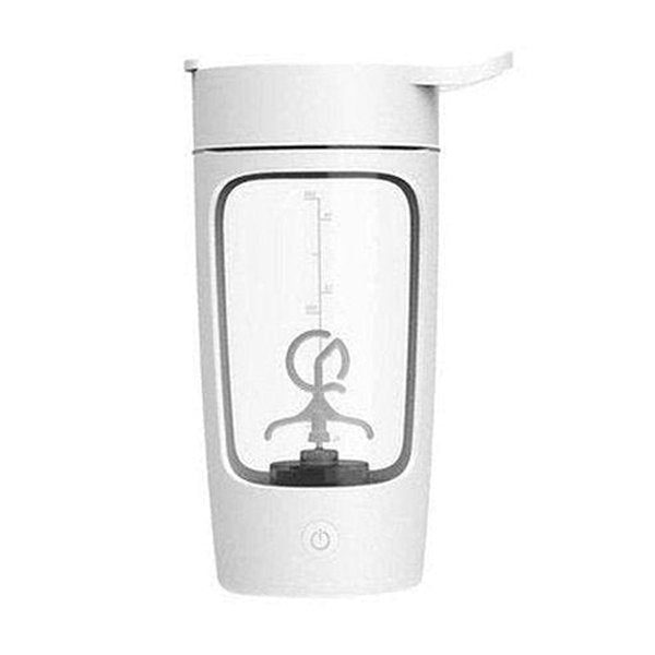 Electric Shaker Bottle Water Bottles White Electric Shaker Bottle Powder Mixer – Dondepiso