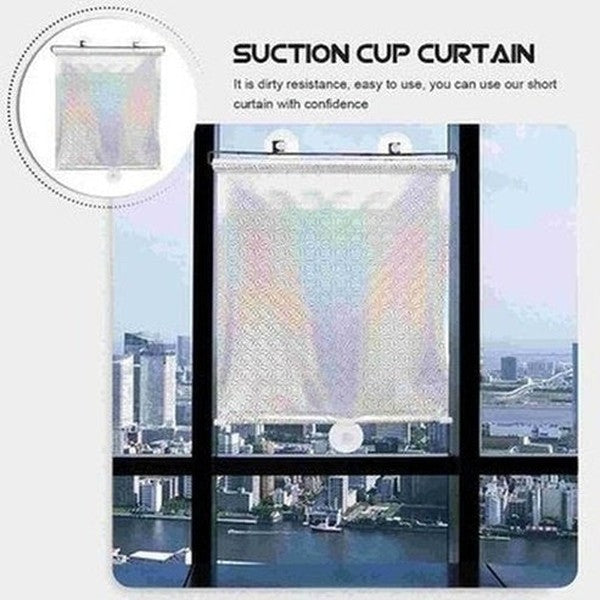 Window Suction Blind Curtain Window Blinds & Shades Window Strong Suction Roller Blind Curtain – Dondepiso