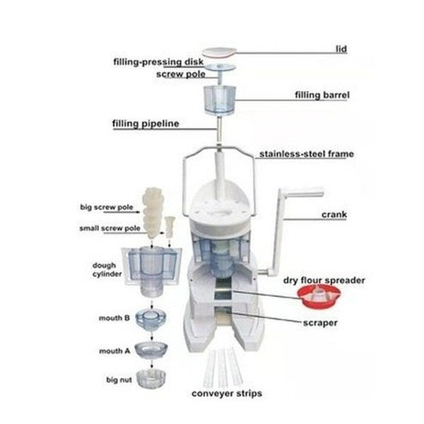 Wj-18 Dumpling Machine Pasta Makers White Wj-18 Vertical Dumpling Machine · Dondepiso