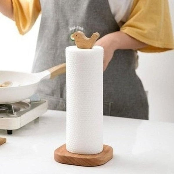 Wooden Paper Towel Rack Kitchen Utensil Holders & Racks Vertical Wooden Paper Towel Rack Napkin Holder · Dondepiso