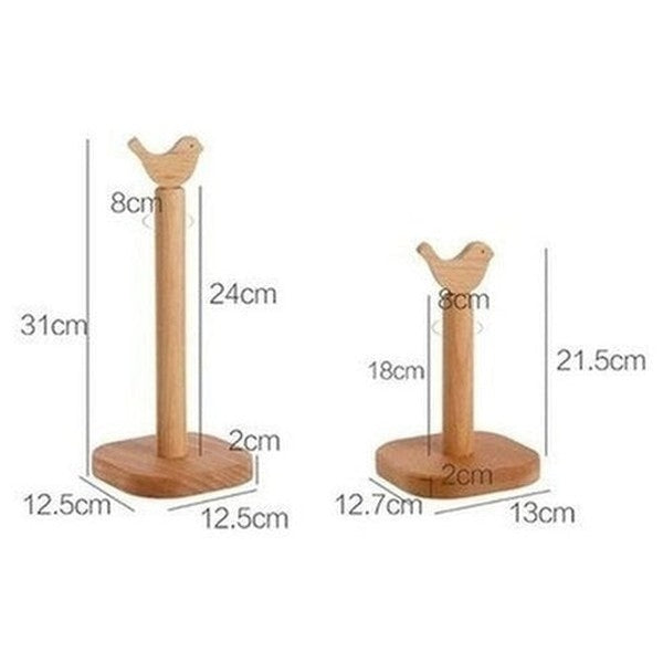 Wooden Paper Towel Rack Kitchen Utensil Holders & Racks Vertical Wooden Paper Towel Rack Napkin Holder · Dondepiso