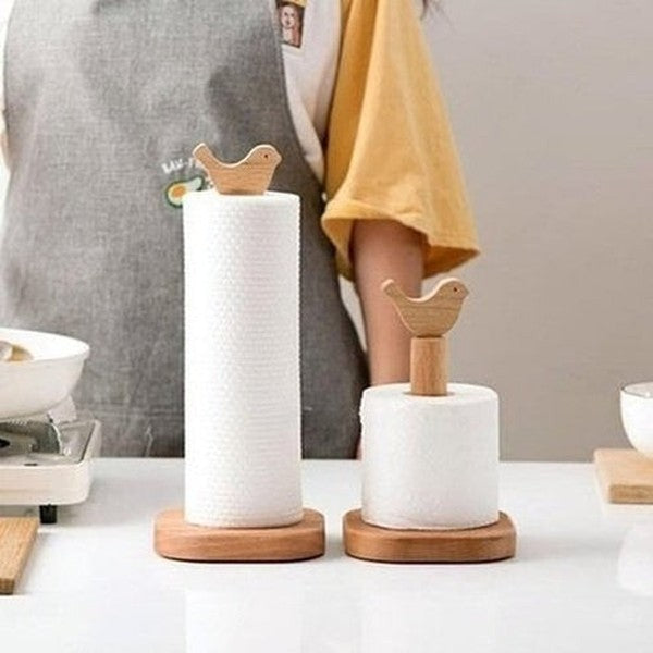 Wooden Paper Towel Rack Kitchen Utensil Holders & Racks Vertical Wooden Paper Towel Rack Napkin Holder · Dondepiso