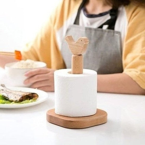 Wooden Paper Towel Rack Kitchen Utensil Holders & Racks Vertical Wooden Paper Towel Rack Napkin Holder · Dondepiso