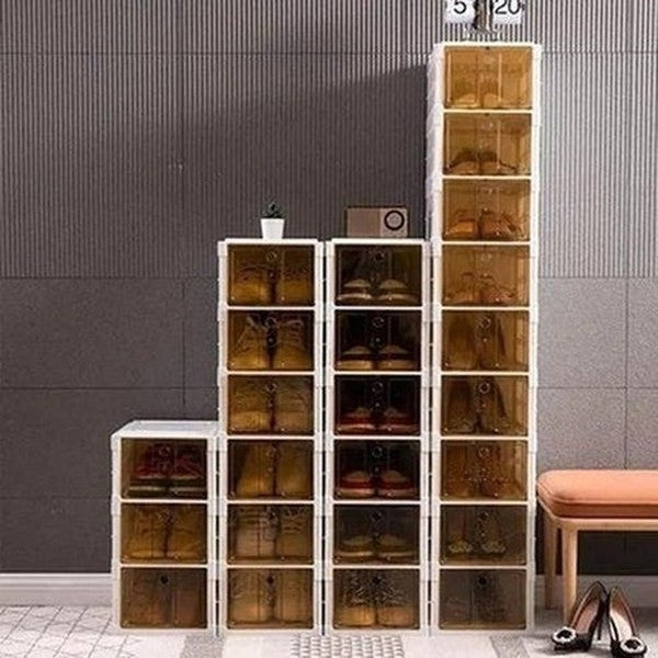 Xiaomi Foldable Shoe Cabinet Shoe Racks & Organizers White Xiaomi 6 Layer Retractable Folding Shoe Rack – Dondepiso