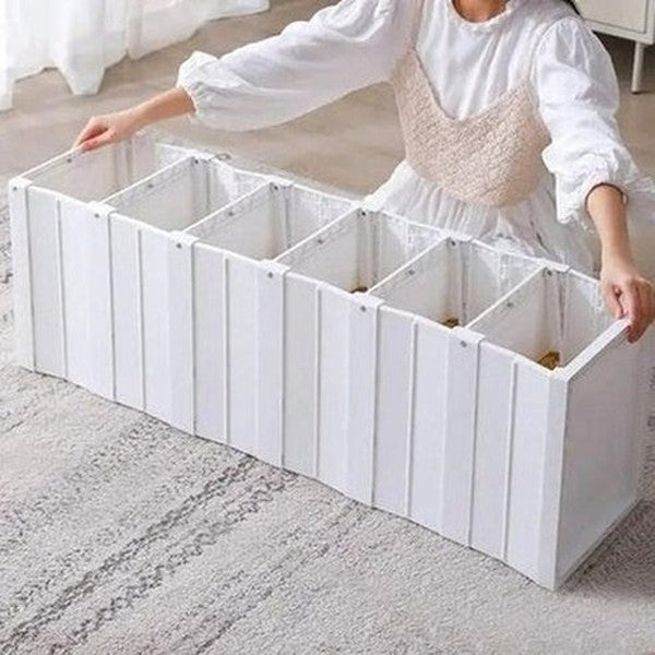 Xiaomi Foldable Shoe Cabinet Shoe Racks & Organizers White Xiaomi 6 Layer Retractable Folding Shoe Rack – Dondepiso