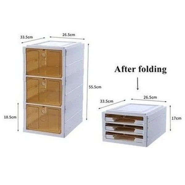 Xiaomi Foldable Shoe Cabinet Shoe Racks & Organizers White Xiaomi 6 Layer Retractable Folding Shoe Rack – Dondepiso