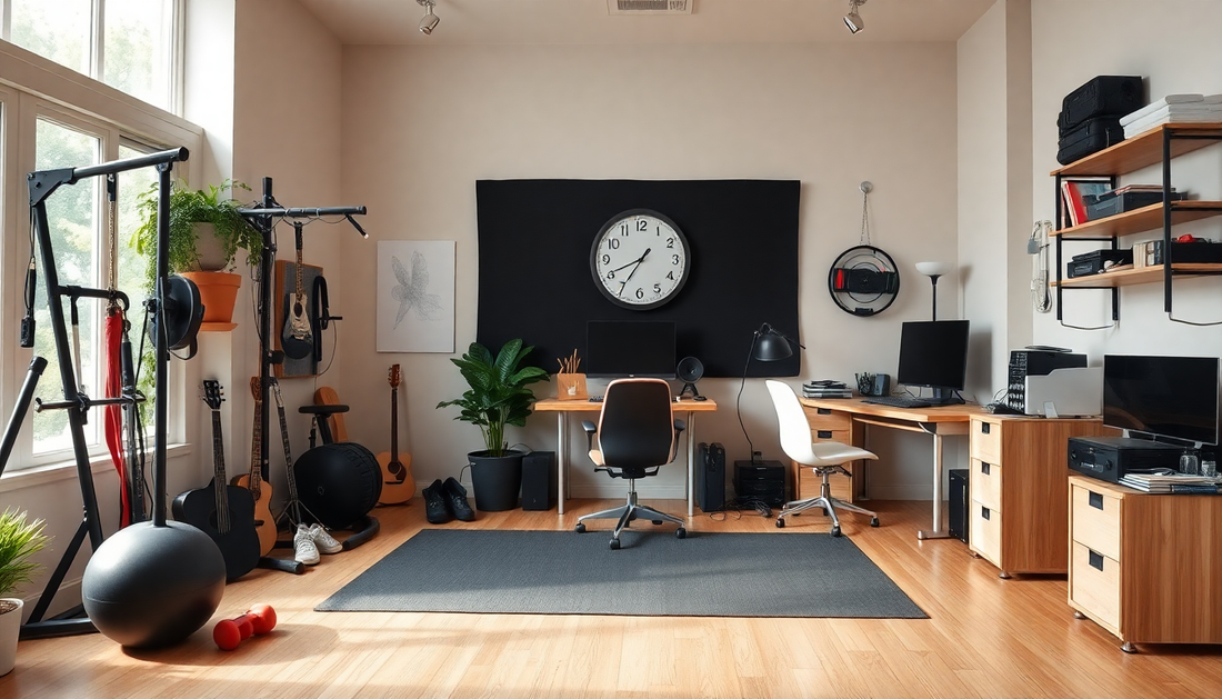 Home Studio and Gym Essentials: The Ultimate Guide to Creating a Productive and Invigorating Space at Home - Dondepiso