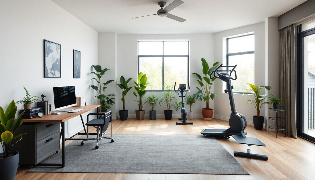 Innovative Design Solutions for a Productive Home Office and Fitness Space in 2025: Strategies for Wellbeing and Efficiency - Dondepiso