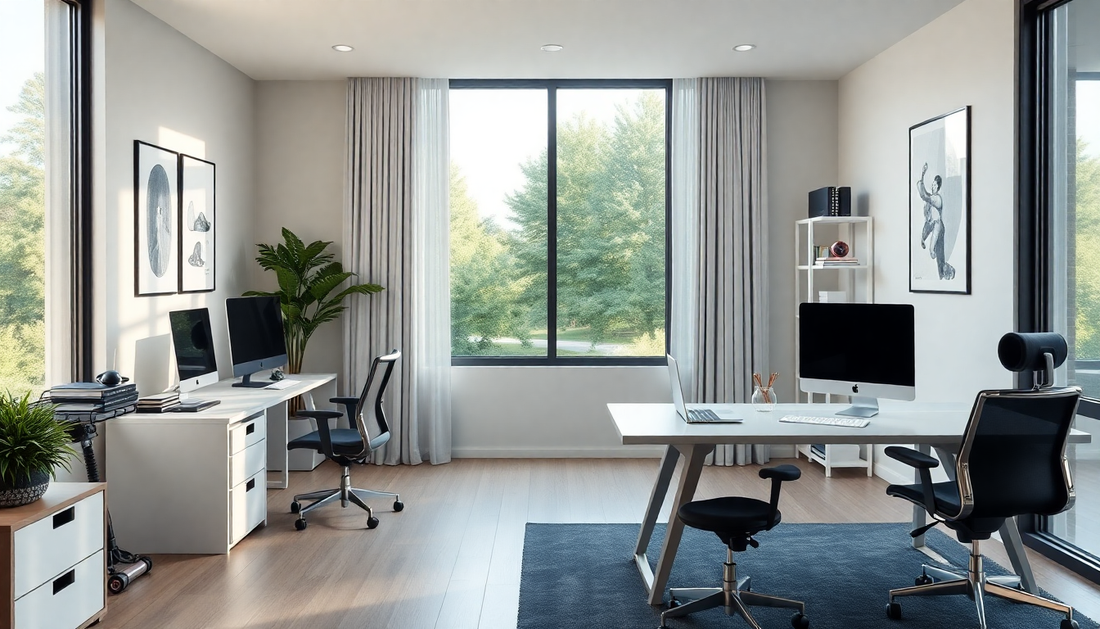 Innovative Design Strategies for a Productive Home Office and Fitness Space in 2025: Balancing Wellness and Efficiency - Dondepiso
