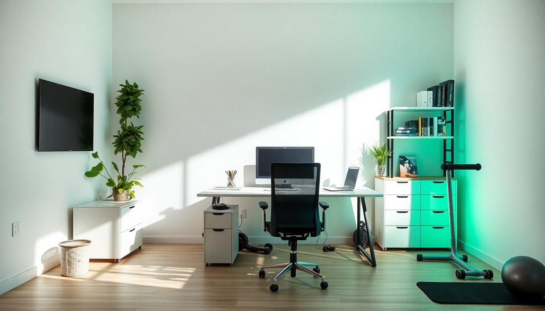 Creating a Productive Home Office and Fitness Space for 2025: Innovative Design Techniques for Enhanced Focus and Health