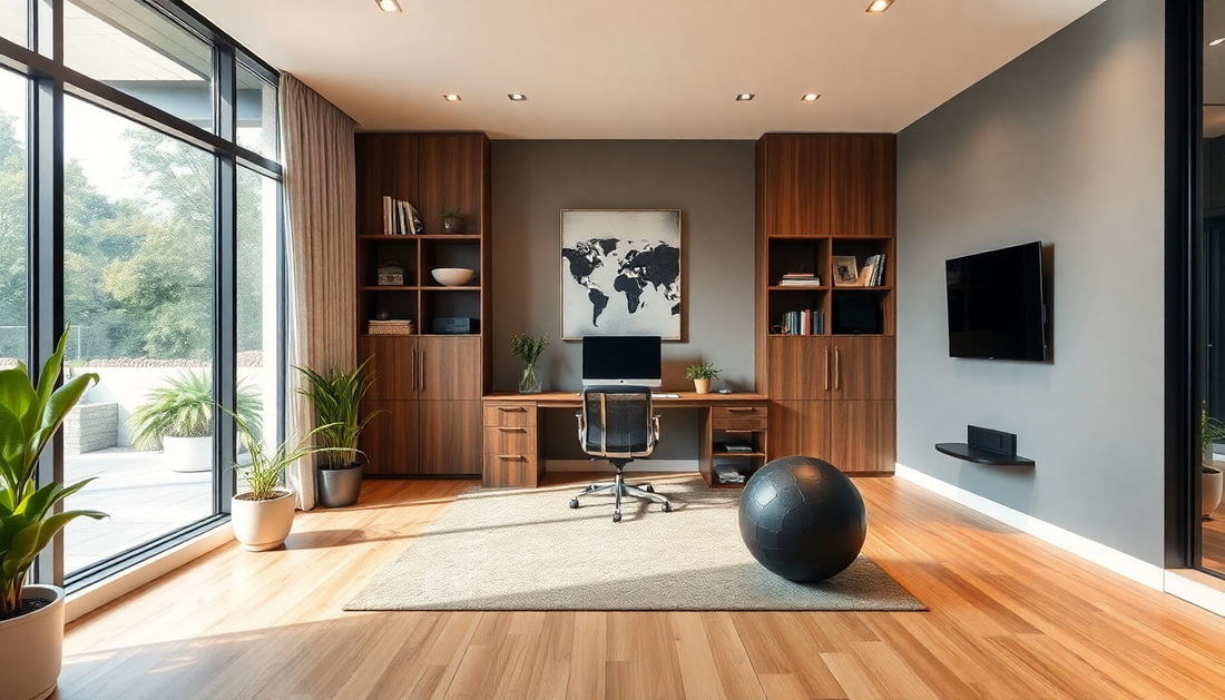 Innovative Fusion of Home Office and Fitness Space in 2025: Design Concepts for Boosting Wellbeing and Efficiency - Dondepiso