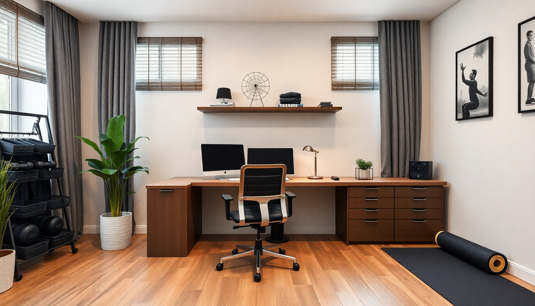Innovative Strategies for Crafting a Functional and Invigorating Home Office and Fitness Space in 2025: Balancing Productivity and Wellbeing