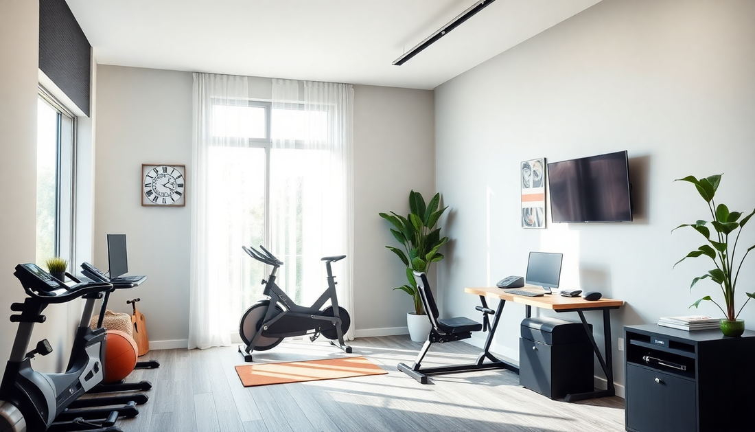 Designing a Calm and Productive Home Office and Fitness Space for 2025: Innovative Ideas for Merging Work and Wellness