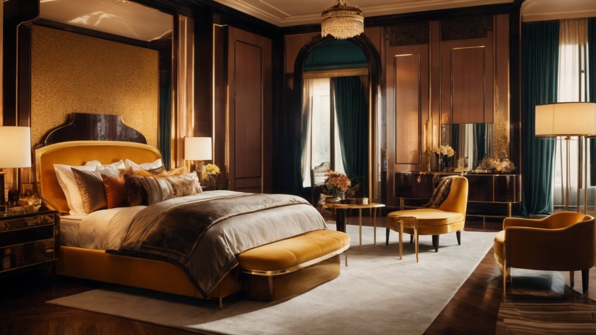 Golden Age Glamour: Art Deco Bedroom Decor Tips and Inspiration – Dondepiso