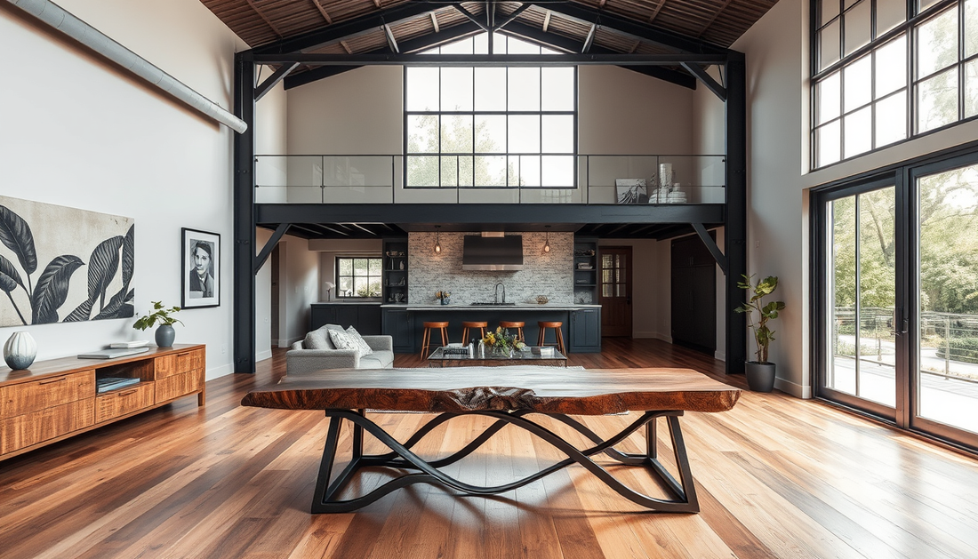 Steel and Wood: Mastering the Blend of Materials in Industrial Decor