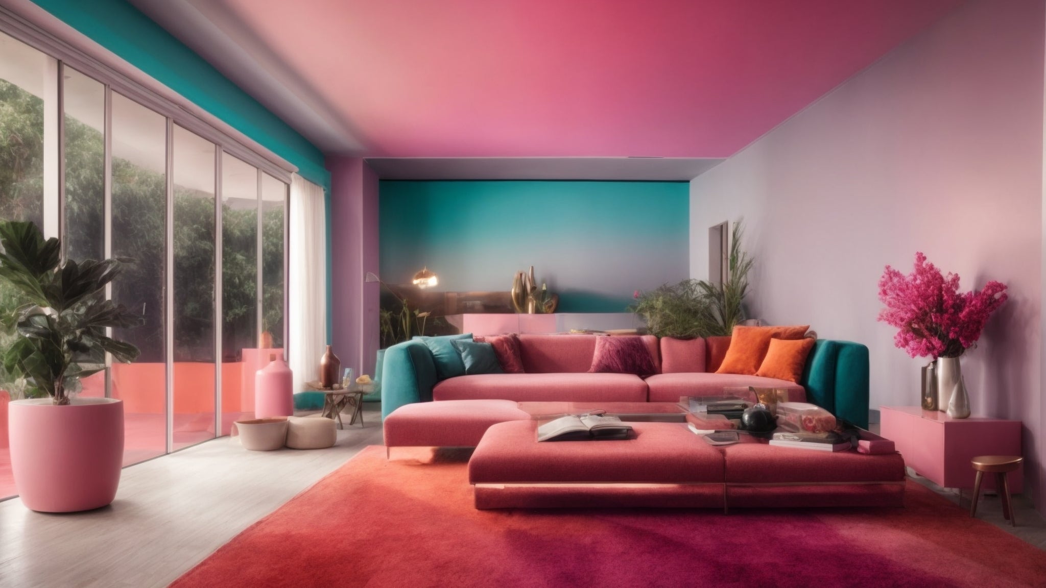 Passion Palette: Romantic Living Room Decor Color Schemes · Dondepiso
