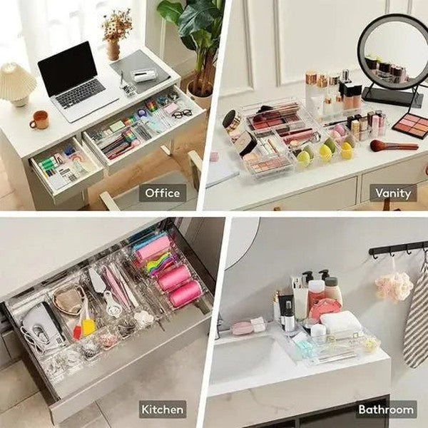10-Piece Versatile Drawer Organizer Set