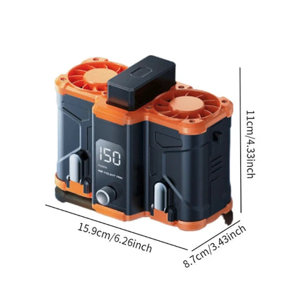 10000mAh Waist Fan Personal Fan Practical Low Noise