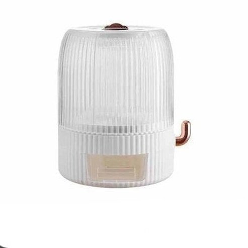 10KG 360-degree Rotatable Rice Grain Bucket with Lid