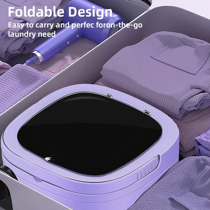 11L Portable Small Washing and Dryer Machine, Collapsible Washer with Spin