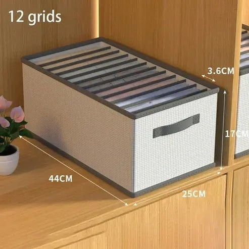  12-Grid PP Closet Clothes Organizer: Storage Solution for Wardrobe Essentials