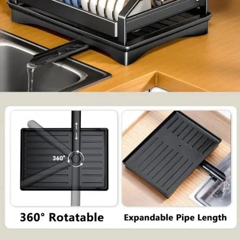 2-Tier Kitchen Dish Drying Trestle Rack