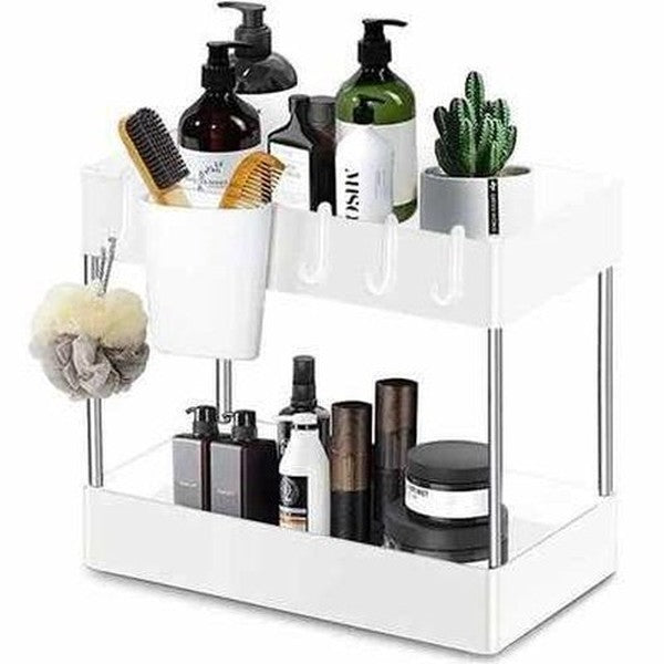 2 Tier Under Sink Organizer Storage Sliding Drawer