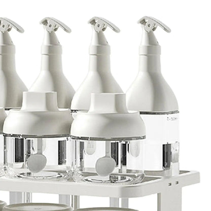 2-Tier Spice Rack Set – Portable Cup Storage Shelf for Kitchen Cabinets