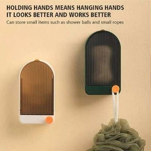 2-in-1 Wall Soap Storage Box with Lid