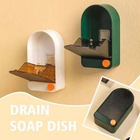 2-in-1 Wall Soap Storage Box with Lid