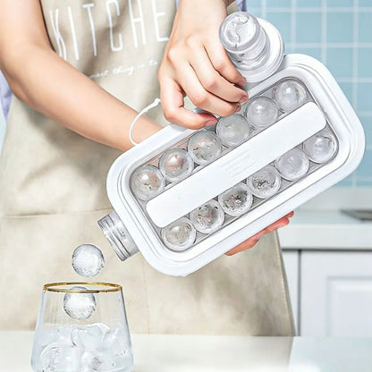 2-in-1 ice mold and beverage container