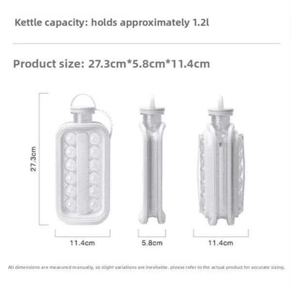 Ice ball storage bottle for cold drinks