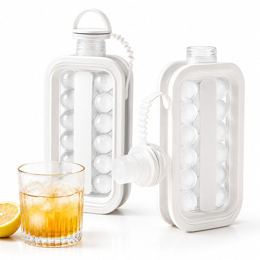 2-in-1 Portable Ice Ball Maker and Water Bottle