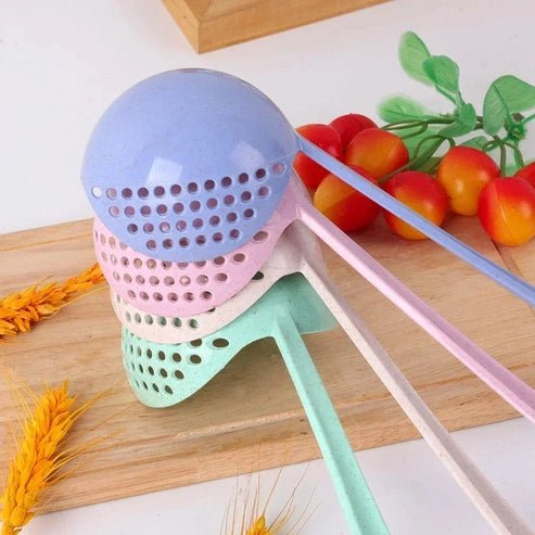 2-in-1 Stainless Steel & Silicone Soup Spoon