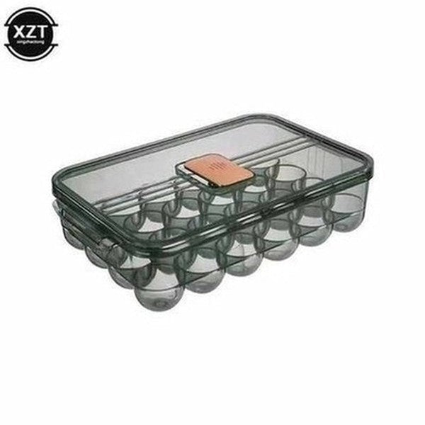 24 Grids Egg Holder Stackable Portable Plastic Storage Egg Box