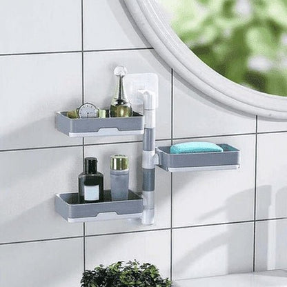 3 Layer Wall-Mounted Rotating Soap Dish