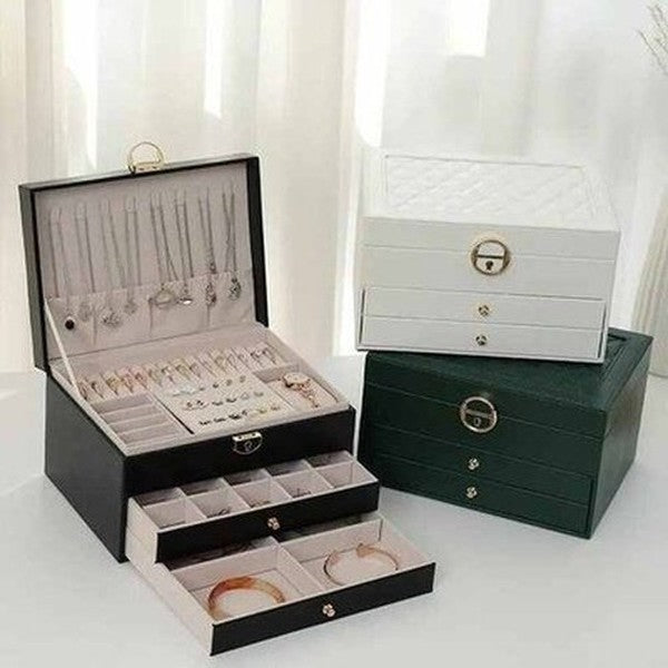 3 Layers Jewelry Box Large Capacity