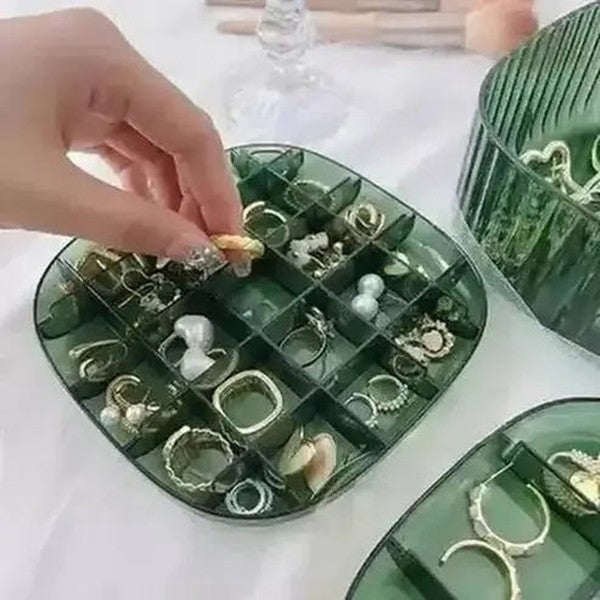 3 Layers Stackable Acrylic Jewelry Storage Box with Lid