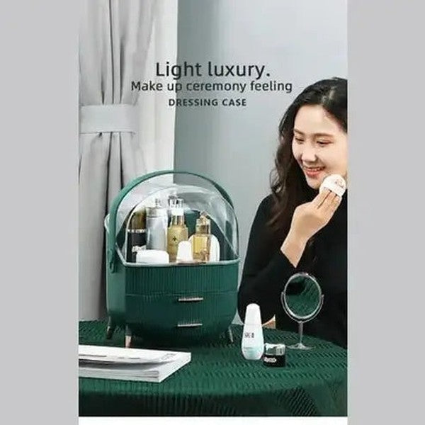 3 Tier Spacious Cosmetic Storage Box with Dust Prevention