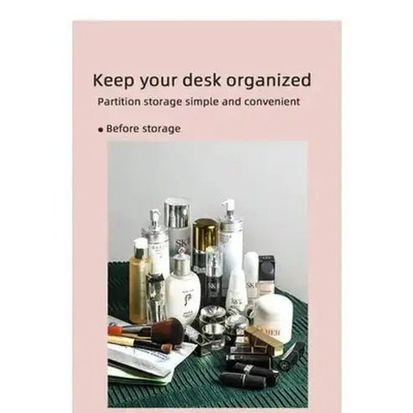 3 Tier Spacious Cosmetic Storage Box with Dust Prevention