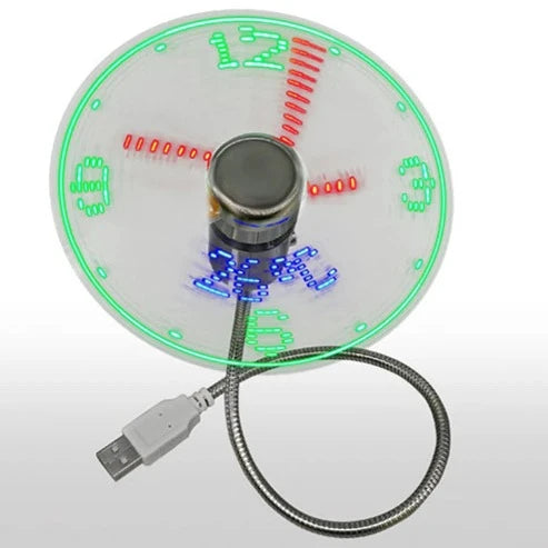 3-in-1 Cool Breeze & Timekeeping: The Mini Clock Fan