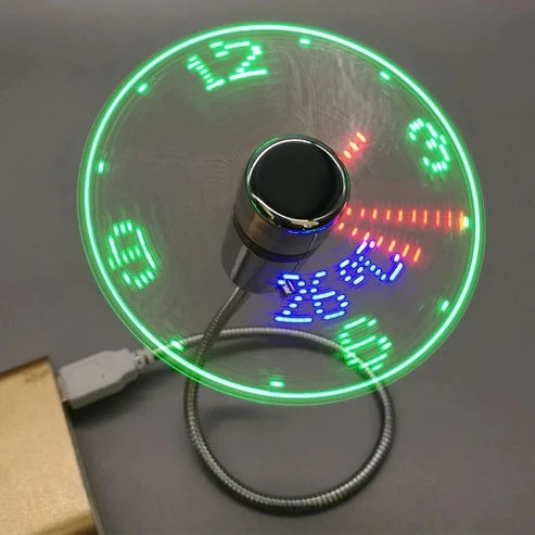 3-in-1 Cool Breeze & Timekeeping: The Mini Clock Fan